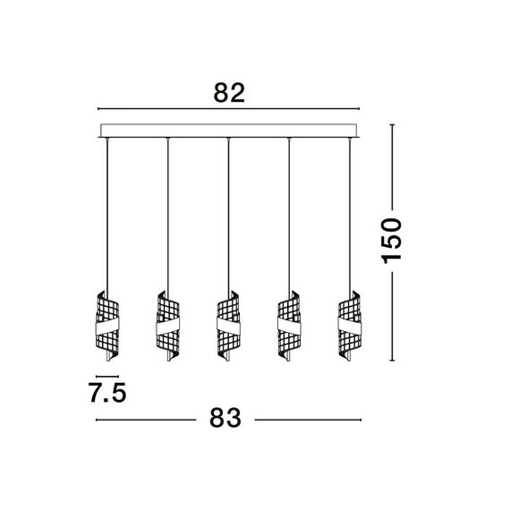 LED Полилей SENECA 9186940 NovaLuce 41W 3000K | Osvetlenieto.bg