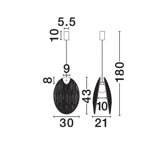 LED Полилей SHELINA 9333219 NovaLuce 6W 3000K | Osvetlenieto.bg