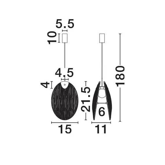 LED Полилей SHELINA 9333221 NovaLuce 2W 3000K | Osvetlenieto.bg