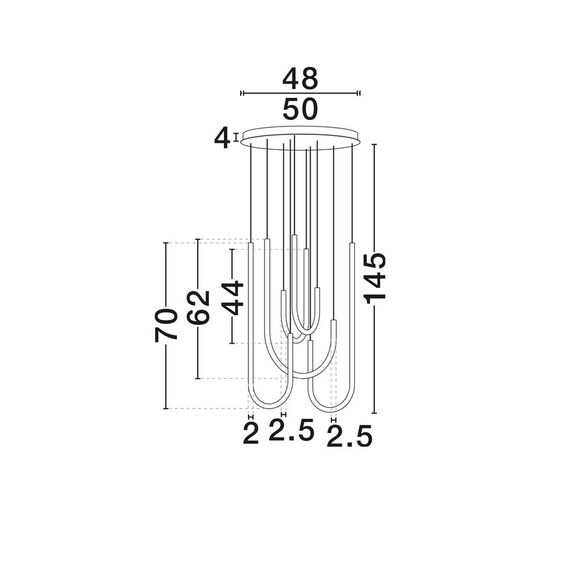 LED Полилей TOPAZ 9100150 NovaLuce 55W 3000K Triac Dimmable | Osvetlenieto.bg