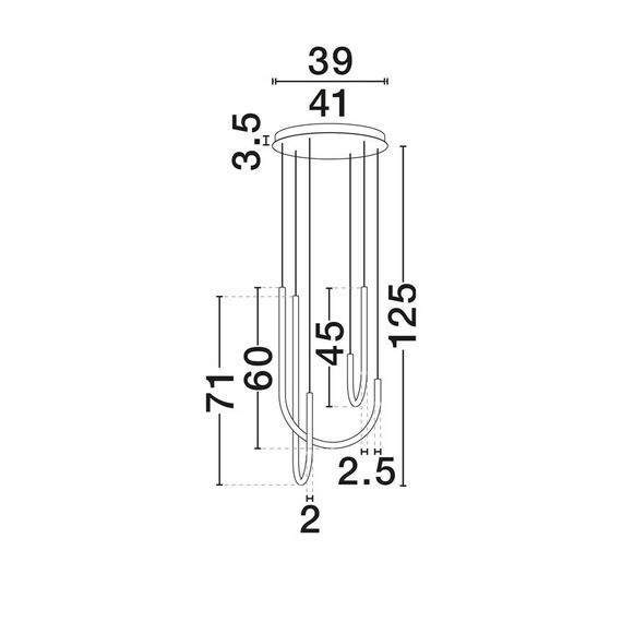 LED Полилей TOPAZ 9100151 NovaLuce 40W 3000K Triac Dimmable | Osvetlenieto.bg
