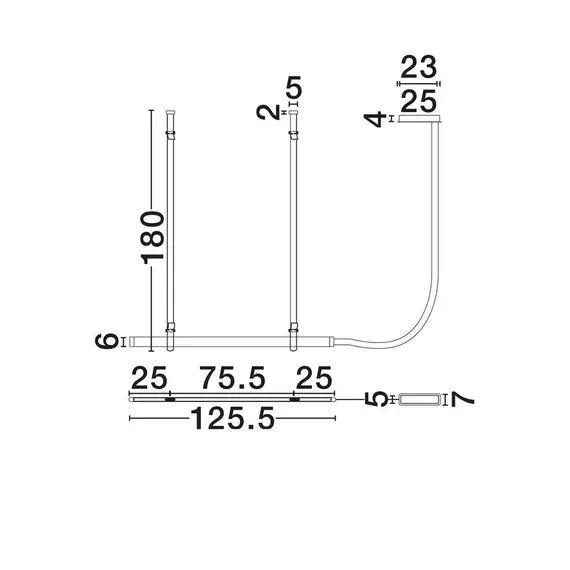LED Полилей VALLEY 9333228 NovaLuce 25W 3000K Triac Dimmable | Osvetlenieto.bg