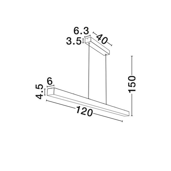 LED Полилей VASTER 9019813 NovaLuce 36W 3000K Triac Dimmable | Osvetlenieto.bg