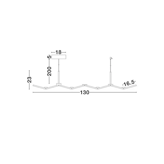 LED Полилей VEA 9088214 NovaLuce 47W CCT 2700K-3000K | Osvetlenieto.bg