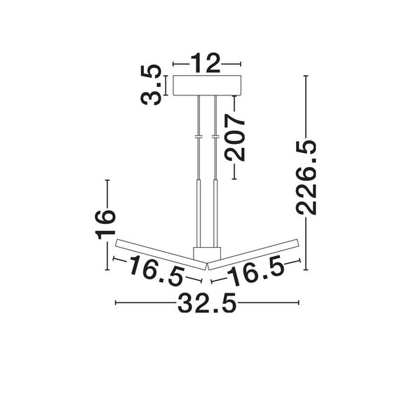 LED Полилей VEA 9695341 NovaLuce 14W CCT 2700K-3000K | Osvetlenieto.bg