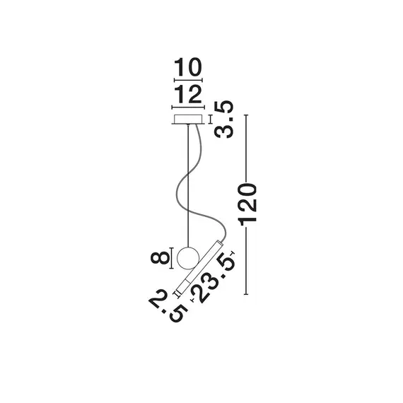 LED Полилей VERO 9100153 NovaLuce 2W 3000K | Osvetlenieto.bg