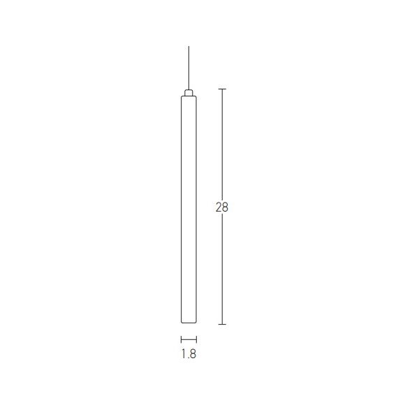 LED Полилей Zambelis 17009  PENDANT LED 3W 2700K ALUMINIUM BLACK | Osvetlenieto.bg
