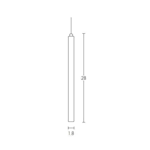 LED Полилей Zambelis 17009  PENDANT LED 3W 2700K ALUMINIUM BLACK | Osvetlenieto.bg