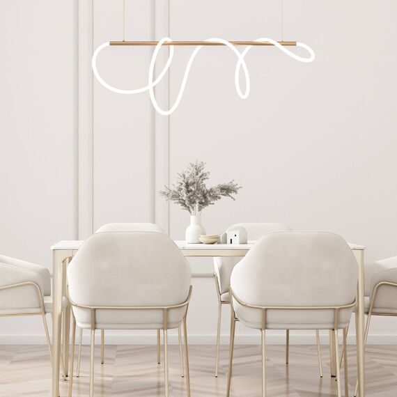 LED Полилей ZAMBELIS 19254 PENDANT LIGHT GOLD MAT 60W 3000K | Osvetlenieto.bg