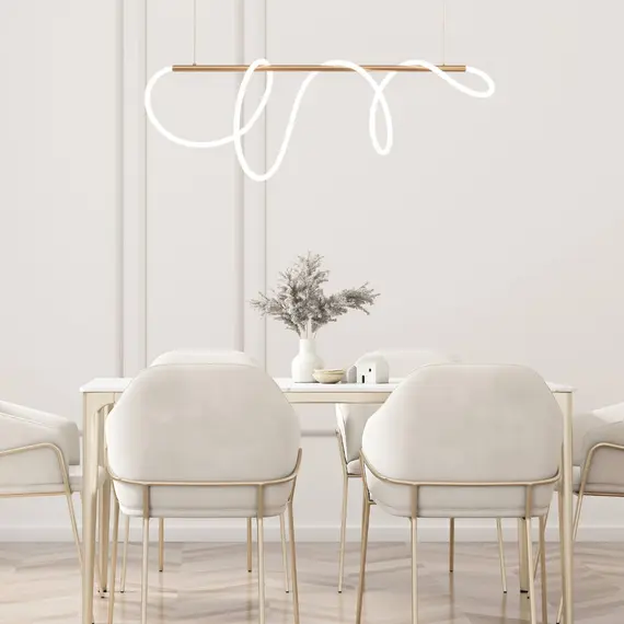 LED Полилей ZAMBELIS 19254 PENDANT LIGHT GOLD MAT 60W 3000K | Osvetlenieto.bg