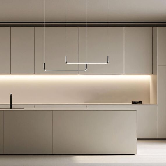 LED Полилей Zambelis 22010 PENDANT LED LIGHT 40W 3000K ALUMINIUM-SILICONE BLACK MATT | Osvetlenieto.bg