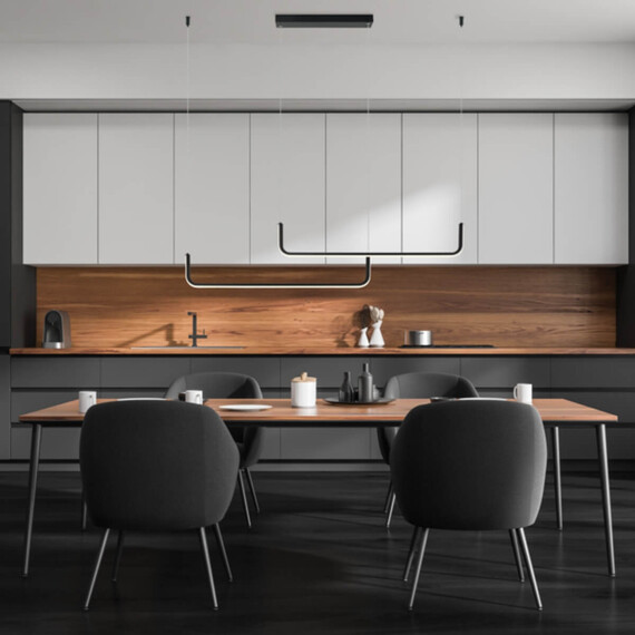 LED Полилей Zambelis 22010 PENDANT LED LIGHT 40W 3000K ALUMINIUM-SILICONE BLACK MATT | Osvetlenieto.bg