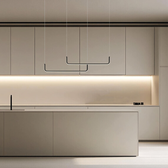 LED Полилей Zambelis 22010 PENDANT LED LIGHT 40W 3000K ALUMINIUM-SILICONE BLACK MATT | Osvetlenieto.bg