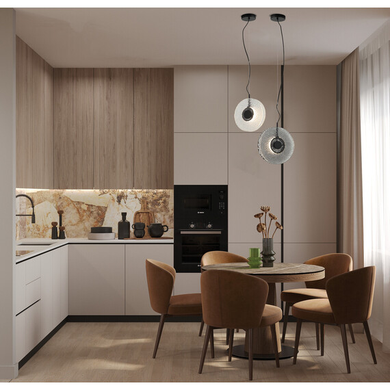 LED Полилей Zambelis 23072 PENDANT LED LIGHT 8W 3000K METAL-GLASS, BLACK-SMOKED GREY | Osvetlenieto.bg