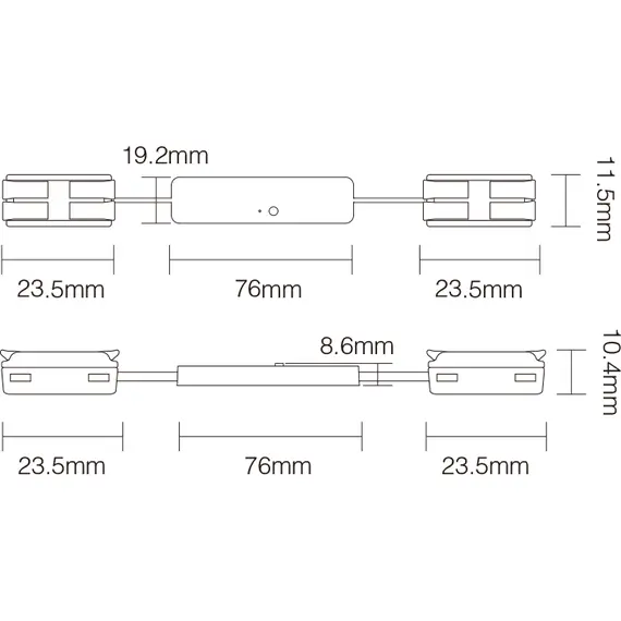 MiBoxer мини димер/контролер за едноцветни LED ленти 2.4GHz 12-24VDC 6A | Osvetlenieto.bg