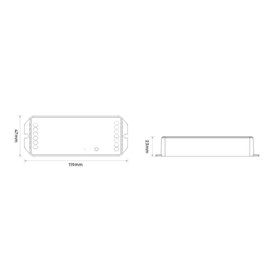 MiBoxer PR2 мощен LED димер/контролер 2в1 MONO/CCT 2.4GHz 12-48V 20A | Osvetlenieto.bg