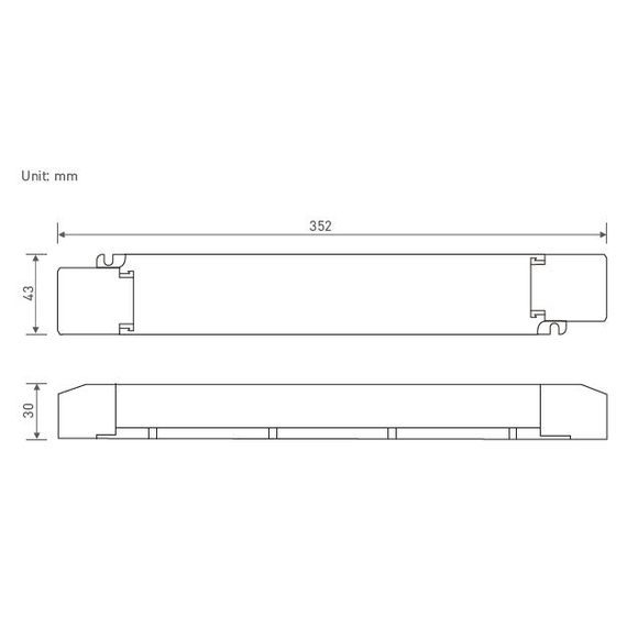 TRIAC/PUSH-бутон димируемо LED захранване RADIUM 150W 24V | Osvetlenieto.bg