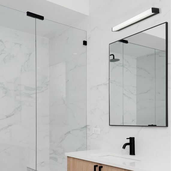 LED Аплик за баня Zambelis 180041-B WALL LIGHT LED 16W 3000K BLACK | Osvetlenieto.bg