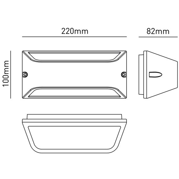 Черен фасаден аплик LAGOS1 1xE27 IP54 | Osvetlenieto.bg