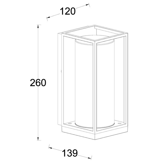 Градински аплик FLAIR Lutec 1xE27 IP44 5288803012 | Osvetlenieto.bg