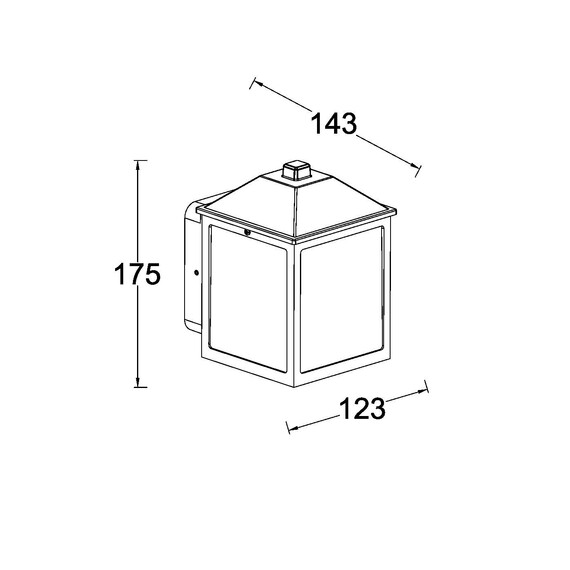 Градински аплик SPIRE Lutec 1xE27 IP44 5290603012 | Osvetlenieto.bg