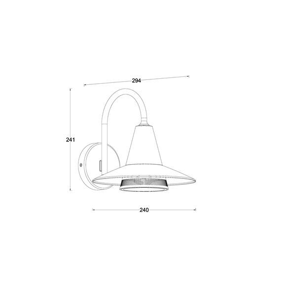 Градински аплик SWAN Lutec 1xE27 IP54 5213901012 | Osvetlenieto.bg