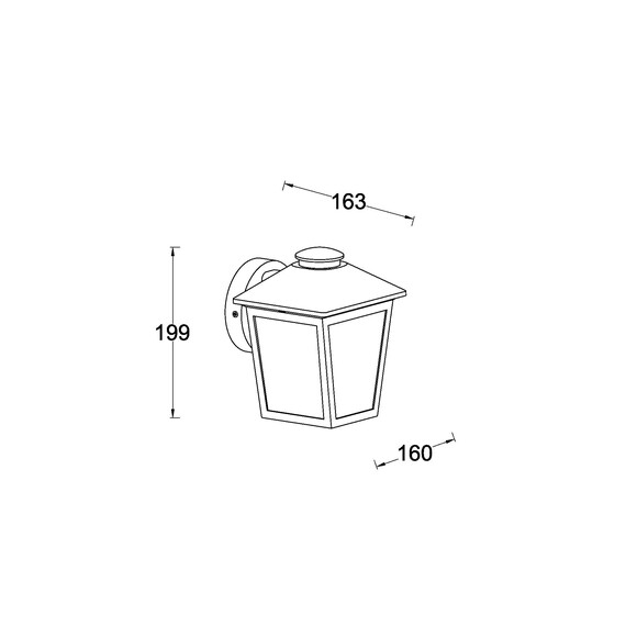 Градински аплик ZAGO Lutec 1xE27 IP44 5294502012 | Osvetlenieto.bg