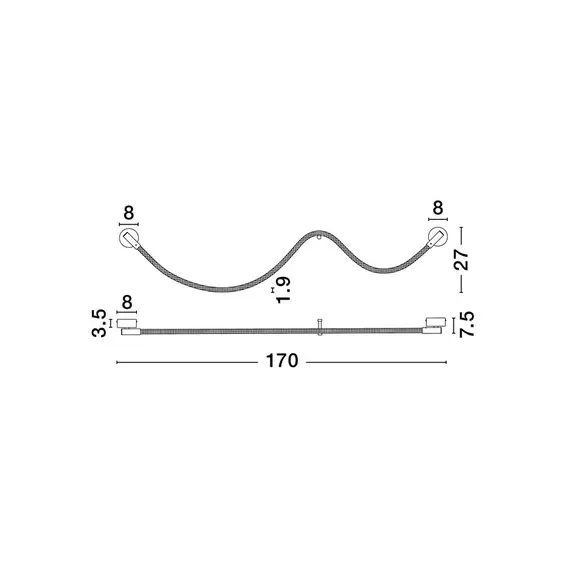 LED Аплик ILANE 9780102 NovaLuce 12W 3000K | Osvetlenieto.bg