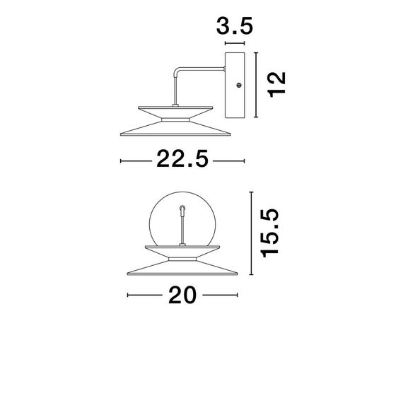 LED Аплик MORFI 9416953 NovaLuce 5W 3000K | Osvetlenieto.bg