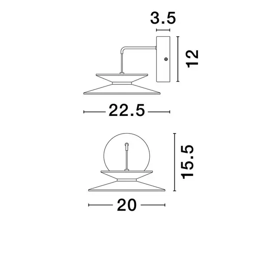 LED Аплик MORFI 9416953 NovaLuce 5W 3000K | Osvetlenieto.bg