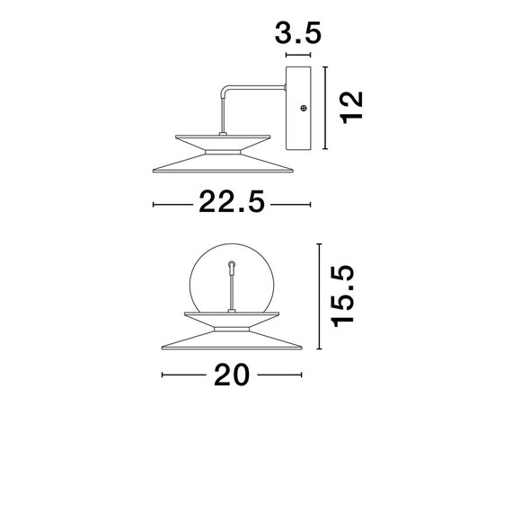LED Аплик MORFI 9416953 NovaLuce 5W 3000K | Osvetlenieto.bg