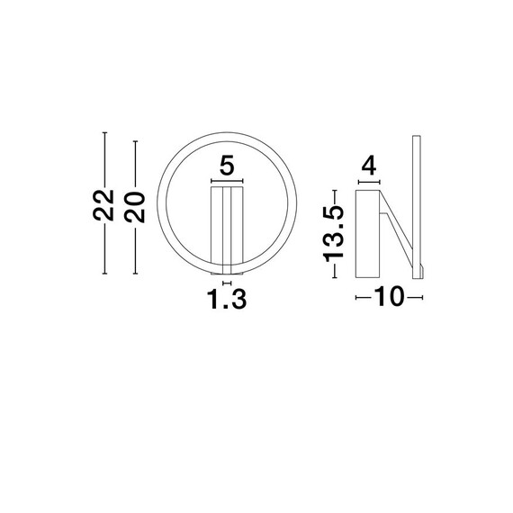 LED Аплик TILIA 9088146 NovaLuce 10W CCT 2700-3000-4000K | Osvetlenieto.bg