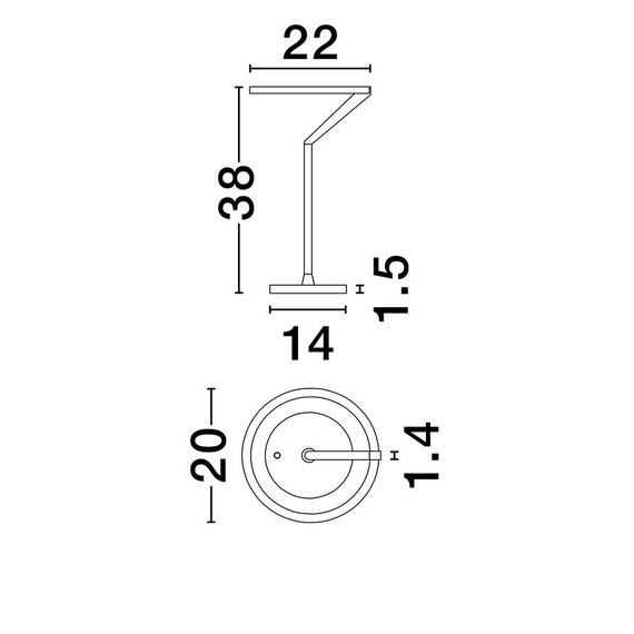 LED Настолна лампа TILIA 9088140 NovaLuce 16W 3000K | Osvetlenieto.bg