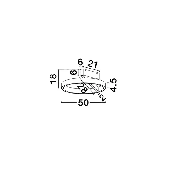 LED Плафон ADALIZ 9695124 NovaLuce 47W CCT 2700K-4000K Triac Dimmable | Osvetlenieto.bg