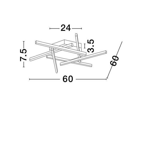 LED Плафон ANTAMA 9001112 NovaLuce 43W 3200K | Osvetlenieto.bg