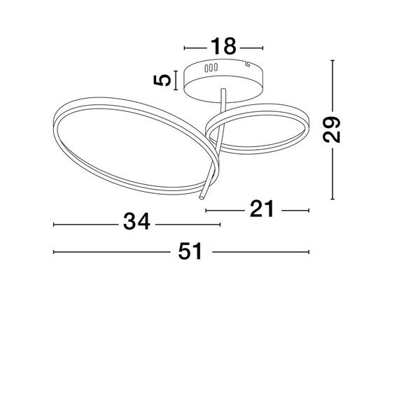 LED Плафон IMAR 9001110 NovaLuce 30W 3200K Triac Dimmable | Osvetlenieto.bg