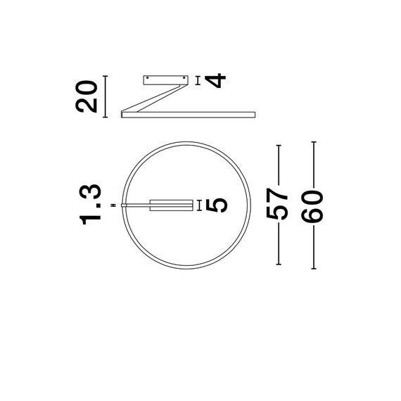 LED Плафон TILIA 9088137 NovaLuce 38W CCT 2700-3000-4000K | Osvetlenieto.bg
