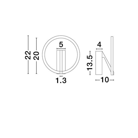 LED Аплик TILIA 9088135 NovaLuce 10W CCT 2700-3000-4000K | Osvetlenieto.bg