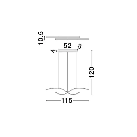 LED Полилей BRIO 9130653 NovaLuce 27W CCT 2700K-4000K Triac Dimmable | Osvetlenieto.bg
