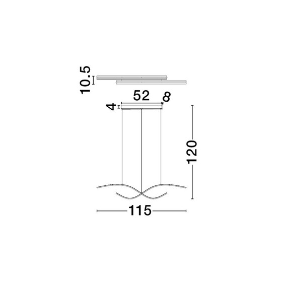 LED Полилей BRIO 9130653 NovaLuce 27W CCT 2700K-4000K Triac Dimmable | Osvetlenieto.bg
