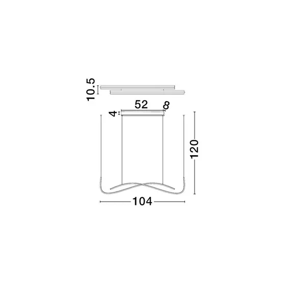 LED Полилей BRIO 9130654 NovaLuce 27W CCT 2700K-4000K Triac Dimmable | Osvetlenieto.bg