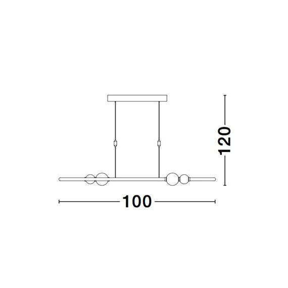 LED Полилей CELIA 9820602 NovaLuce 44.2W 3000K | Osvetlenieto.bg