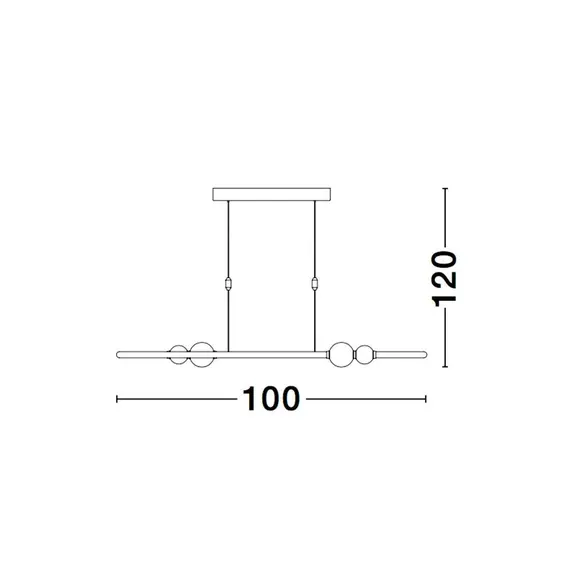 LED Полилей CELIA 9820602 NovaLuce 44.2W 3000K | Osvetlenieto.bg