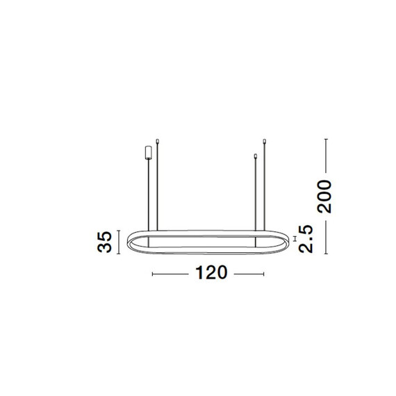 LED Полилей CUPPE 9345625 NovaLuce 58W 3000K | Osvetlenieto.bg