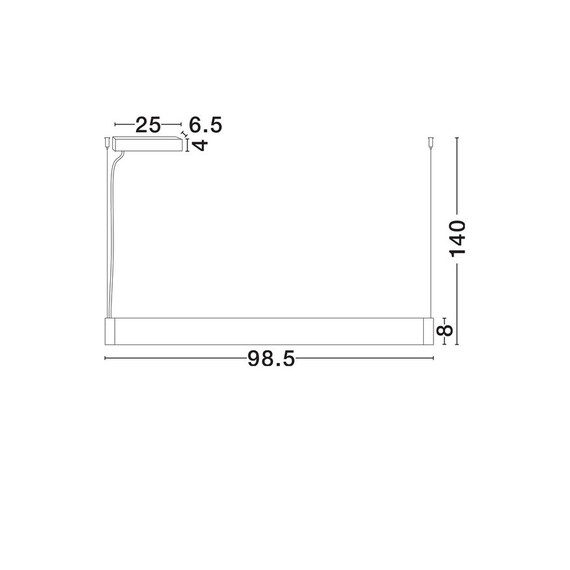 LED Полилей GLAZE 9268055 NovaLuce 32W 3000K Triac Dimmable | Osvetlenieto.bg