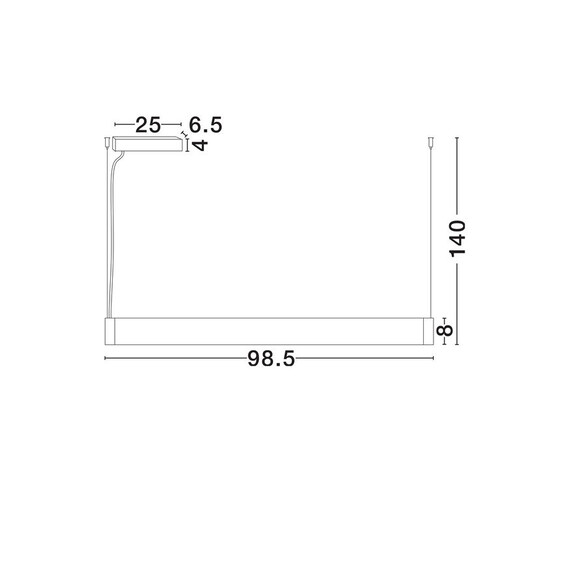 LED Полилей GLAZE 9268055 NovaLuce 32W 3000K Triac Dimmable | Osvetlenieto.bg