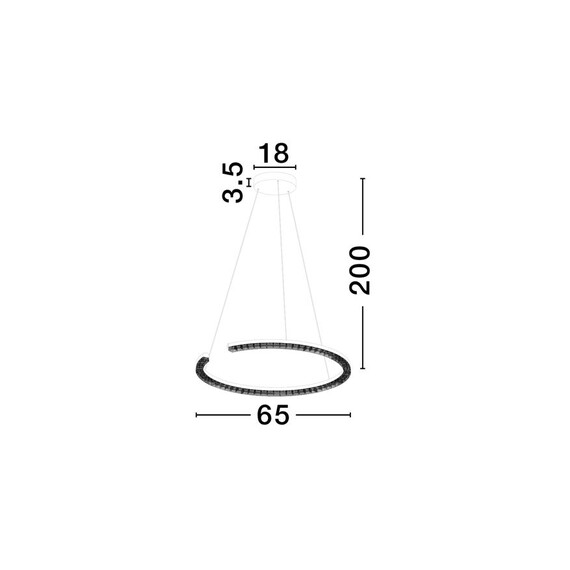 LED Полилей GLEAMY 9030954 NovaLuce 30W 3000K Triac Dimmable | Osvetlenieto.bg