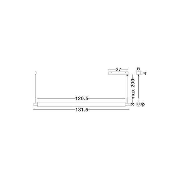 LED Полилей GLOVIA 9088204 NovaLuce 27W CCT 2700K-3000K | Osvetlenieto.bg