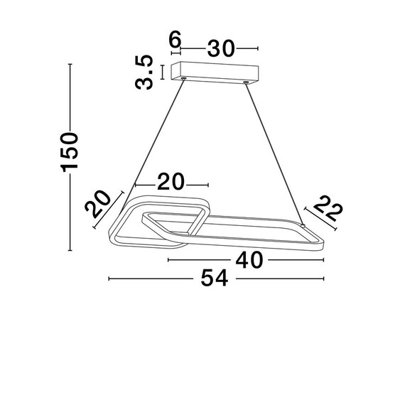 LED Полилей IMAR 9001107 NovaLuce 36W 3200K Triac Dimmable | Osvetlenieto.bg