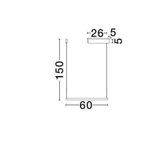 LED Полилей LUNETTE 9030925 NovaLuce 34W 3000K | Osvetlenieto.bg